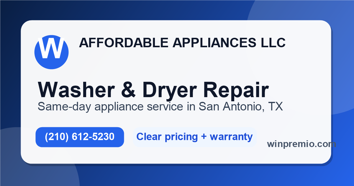 Affordable Appliances LLC refrigerator repair in San Antonio